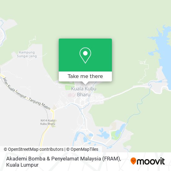 Akademi Bomba & Penyelamat Malaysia (FRAM) map