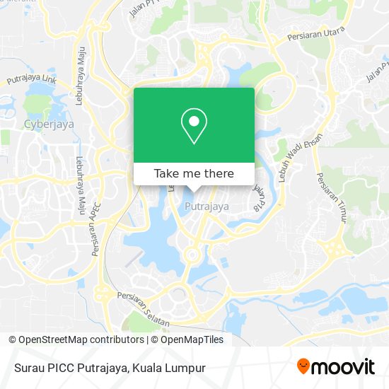 Peta Surau PICC Putrajaya