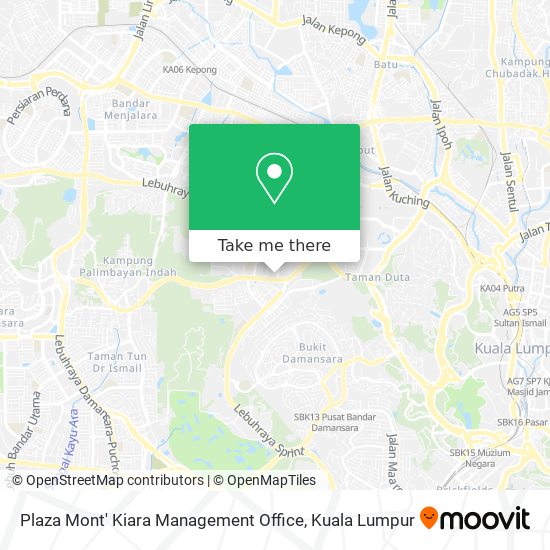 Plaza Mont' Kiara Management Office map