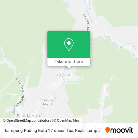 Peta kampung Puding Batu 17 dusun Tua