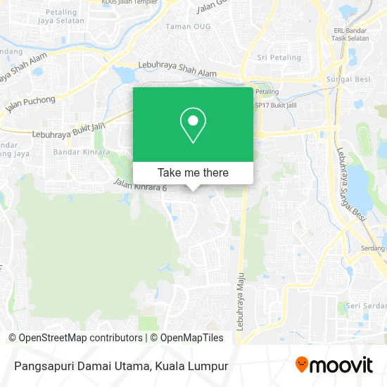 Pangsapuri Damai Utama map