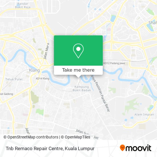 Tnb Remaco Repair Centre map