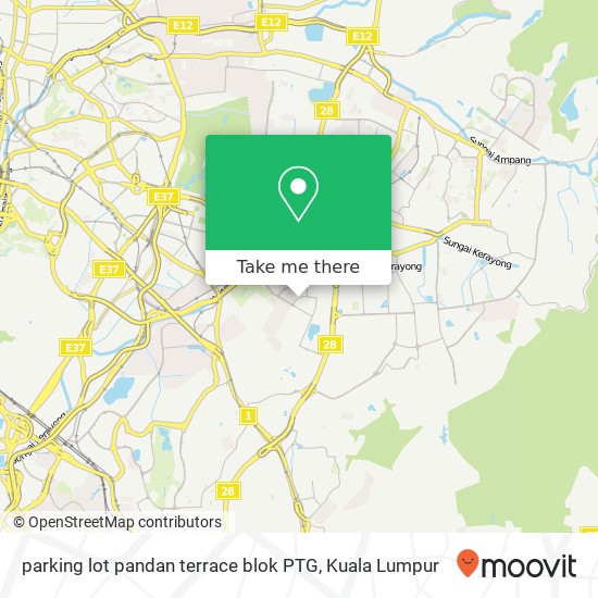 Peta parking lot pandan terrace blok PTG