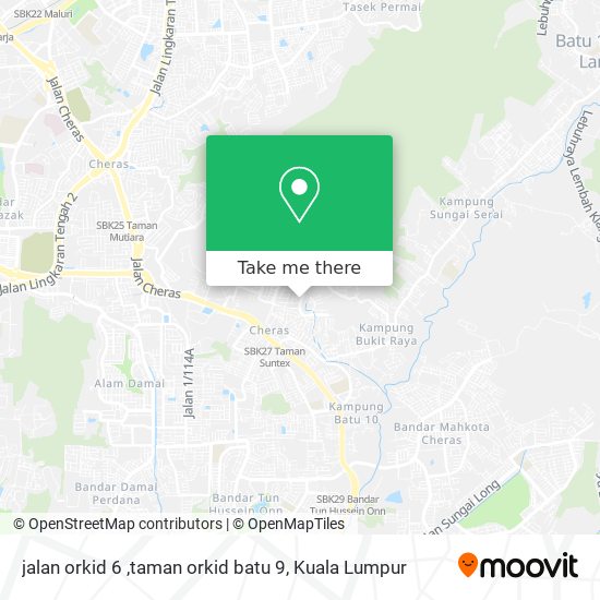 jalan orkid 6 ,taman orkid batu 9 map