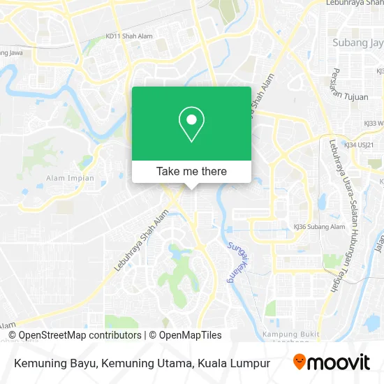 Kemuning Bayu, Kemuning Utama map