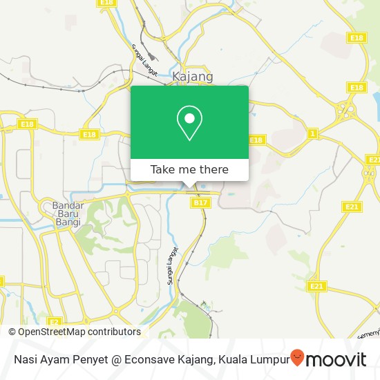 Nasi Ayam Penyet @ Econsave Kajang map