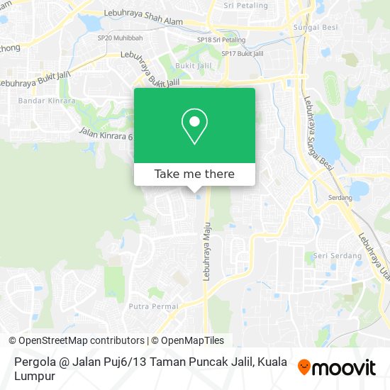 Pergola @ Jalan Puj6 / 13 Taman Puncak Jalil map