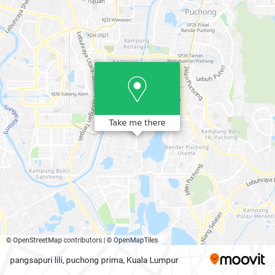 pangsapuri lili, puchong prima map