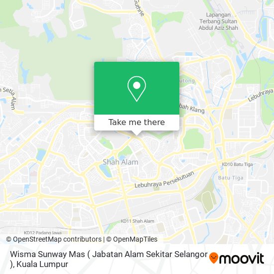 Wisma Sunway Mas ( Jabatan Alam Sekitar Selangor ) map
