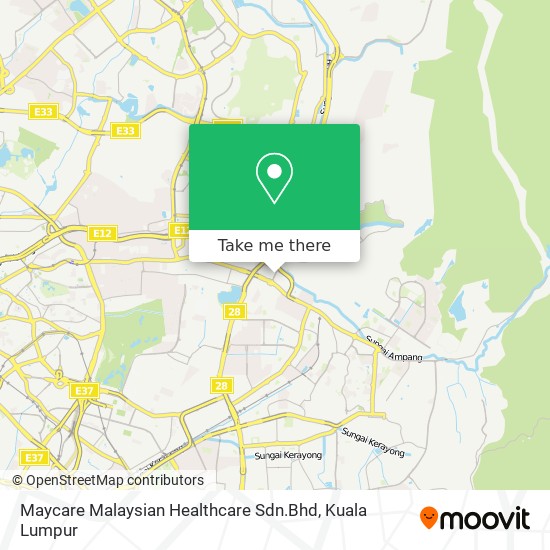 Peta Maycare Malaysian Healthcare Sdn.Bhd