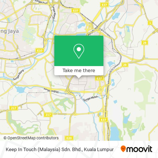 Peta Keep In Touch (Malaysia) Sdn. Bhd.
