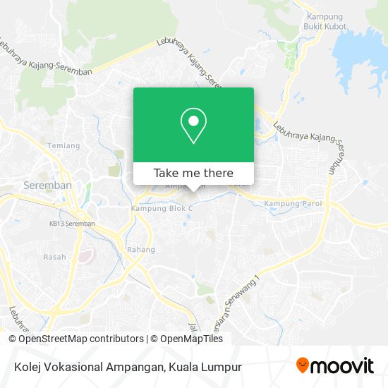 Peta Kolej Vokasional Ampangan