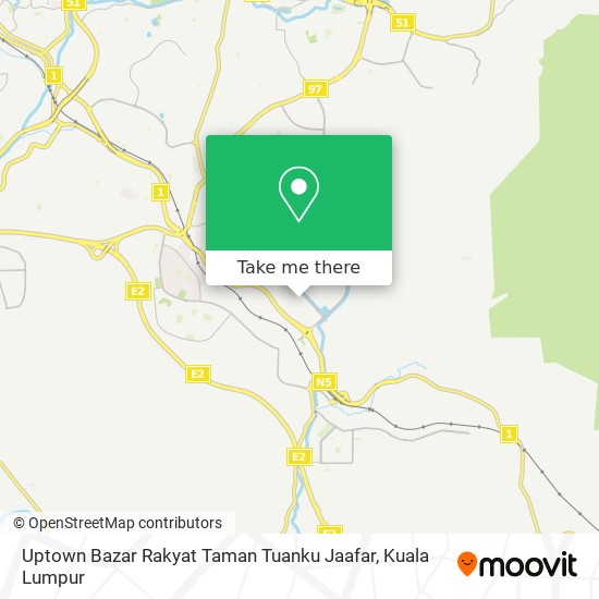 Uptown Bazar Rakyat Taman Tuanku Jaafar map