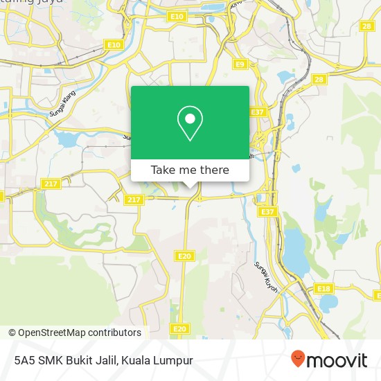 5A5 SMK Bukit Jalil map