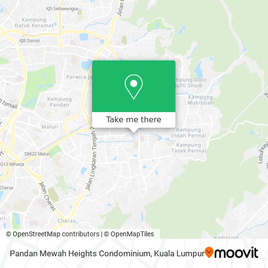 Pandan Mewah Heights Condominium map