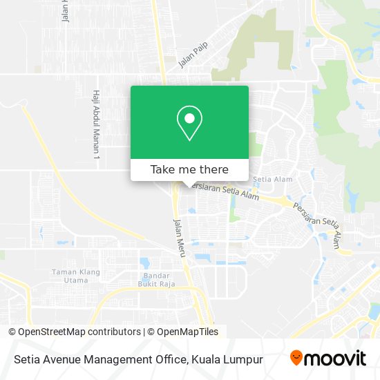 Setia Avenue Management Office map