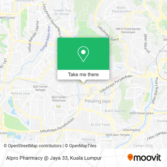 Alpro Pharmacy @ Jaya 33 map