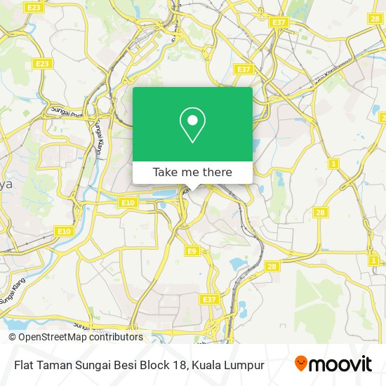 Peta Flat Taman Sungai Besi Block 18