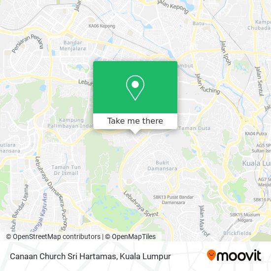Peta Canaan Church Sri Hartamas