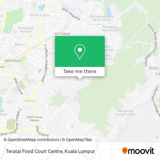 Teratai Food Court Centre map