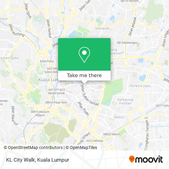 KL City Walk map