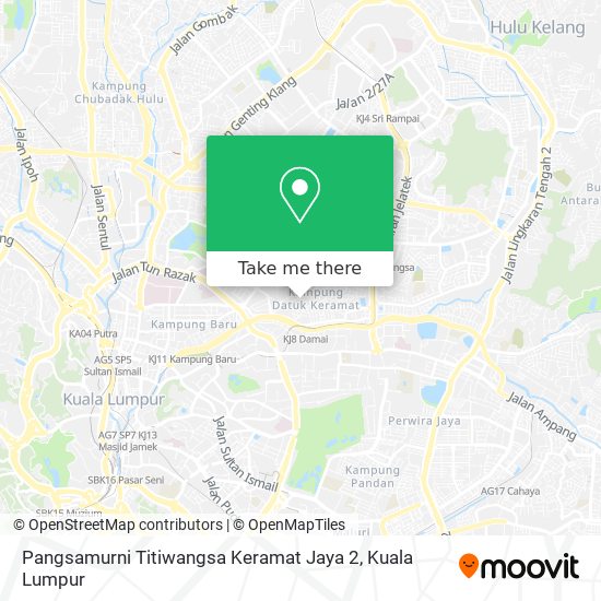 Pangsamurni Titiwangsa Keramat Jaya 2 map