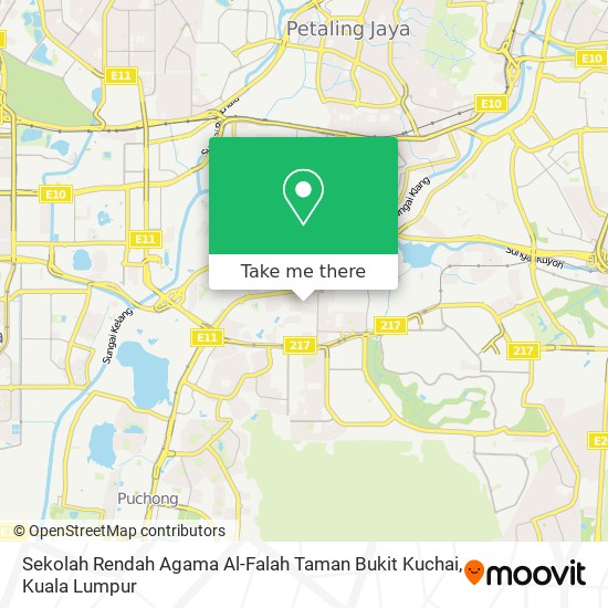 Sekolah Rendah Agama Al-Falah Taman Bukit Kuchai map