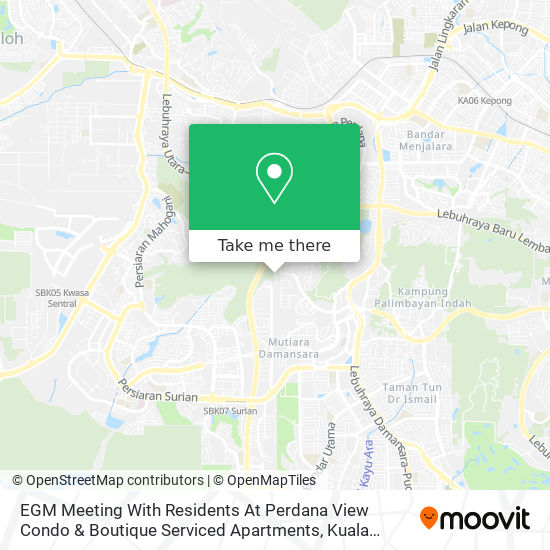 EGM Meeting With Residents At Perdana View Condo & Boutique Serviced Apartments map