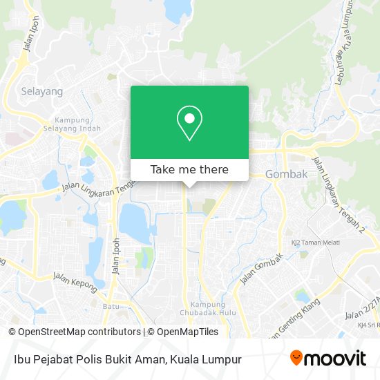 Peta Ibu Pejabat Polis Bukit Aman