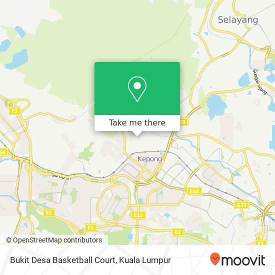 Bukit Desa Basketball Court map