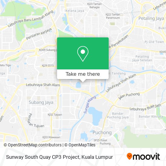 Sunway South Quay CP3 Project map