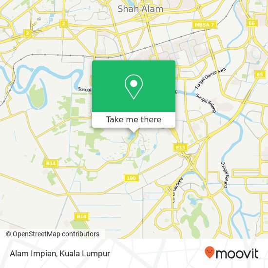 Alam Impian map