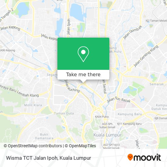 Peta Wisma TCT Jalan Ipoh