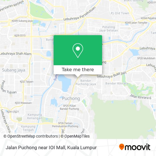 Jalan Puchong near IOI Mall map