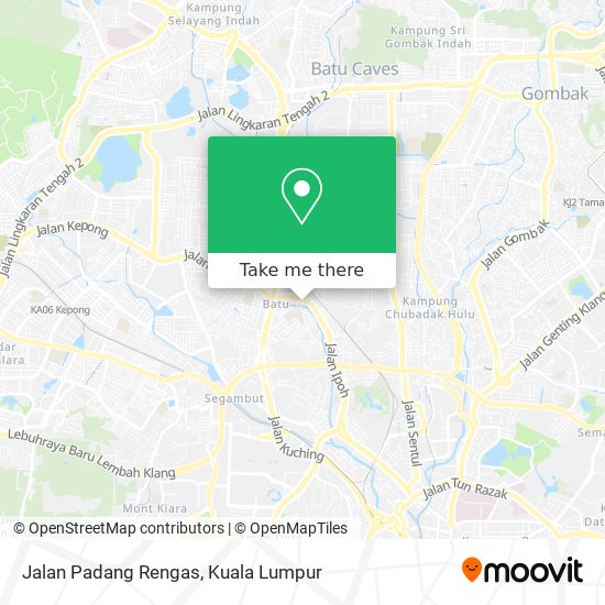 Jalan Padang Rengas map