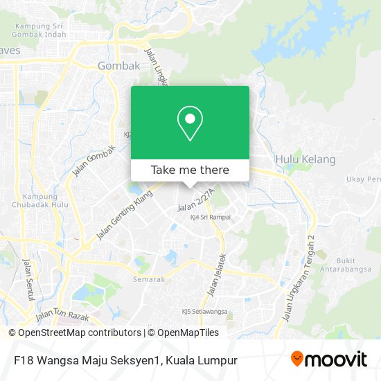 Peta F18 Wangsa Maju Seksyen1