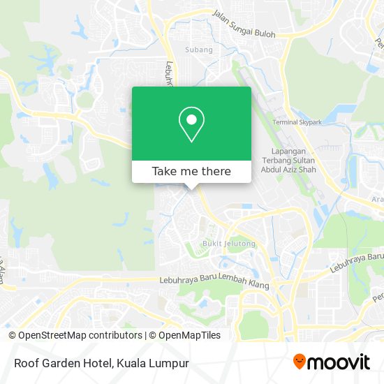 Roof Garden Hotel map