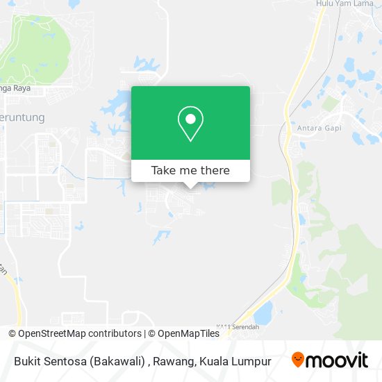 Peta Bukit Sentosa (Bakawali) , Rawang