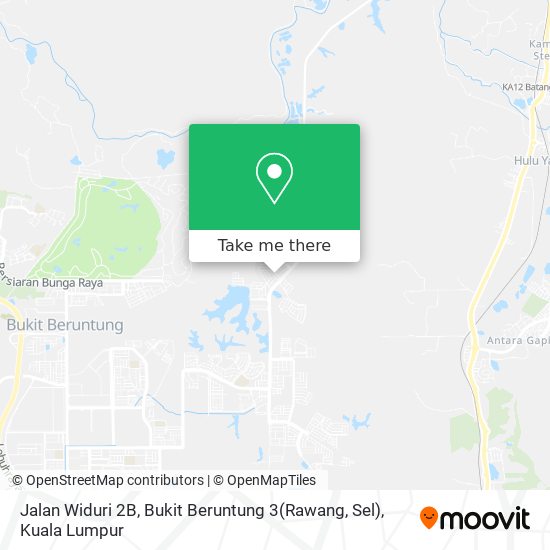 Jalan Widuri 2B, Bukit Beruntung 3(Rawang, Sel) map