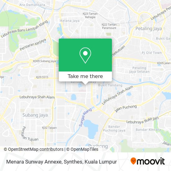 Peta Menara Sunway Annexe, Synthes