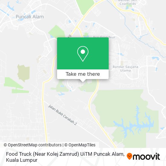 Food Truck (Near Kolej Zamrud) UiTM Puncak Alam map