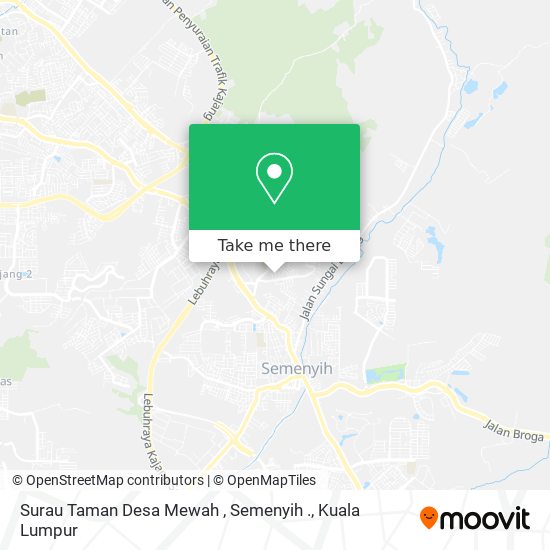 Peta Surau Taman Desa Mewah , Semenyih .