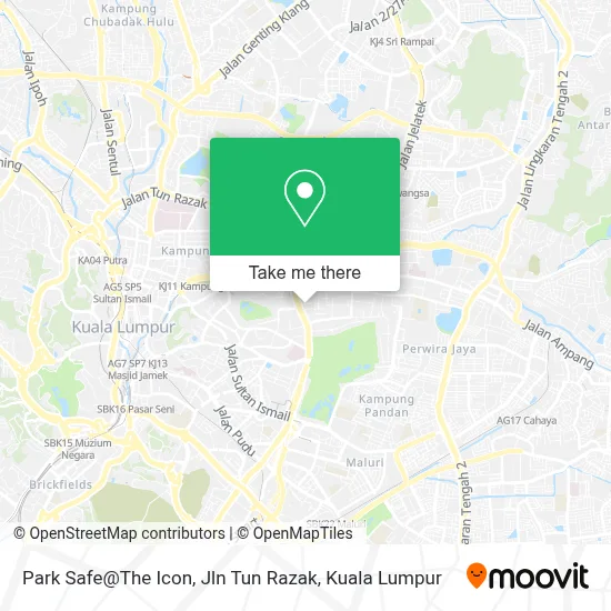 Park Safe@The Icon, Jln Tun Razak map