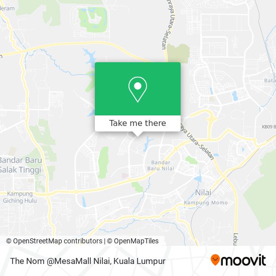 The Nom @MesaMall Nilai map