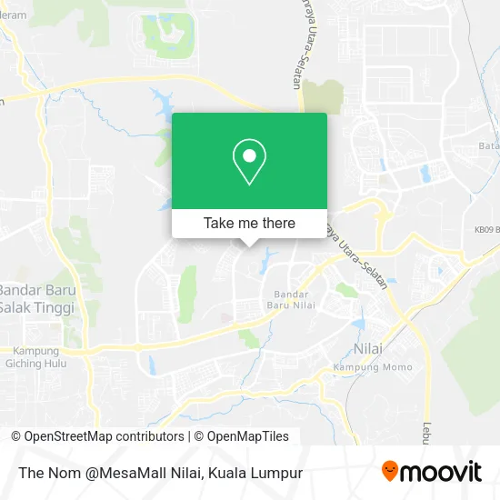 The Nom @MesaMall Nilai map