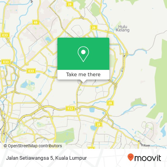 Jalan Setiawangsa 5 map