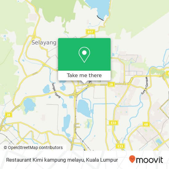 Restaurant Kimi kampung melayu map