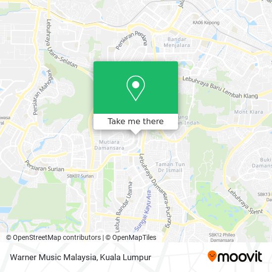 Peta Warner Music Malaysia