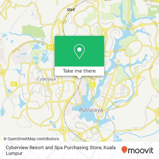 Cyberview Resort and Spa Purchasing Store map