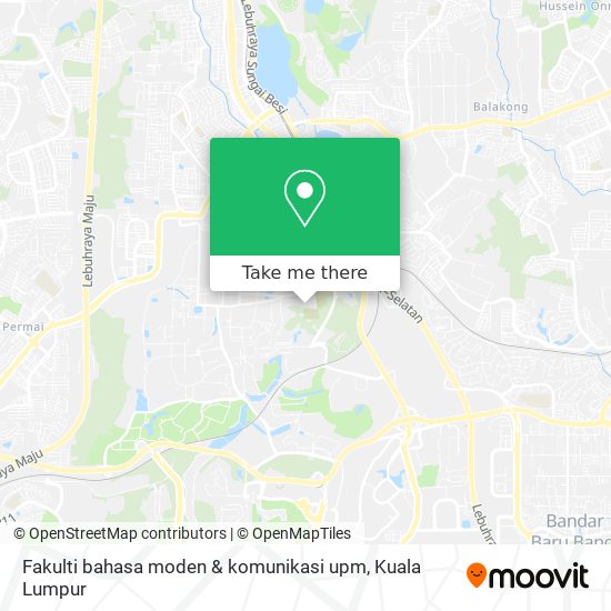 Fakulti bahasa moden & komunikasi upm map